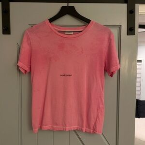 Saint Laurent Vibrant Pink Tee